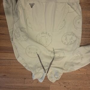 Adidas Off-White Hoodie with Graphic Design